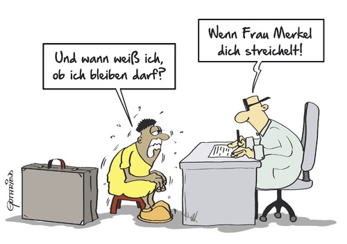 Cartoon: Streichelrecht (medium) by Marcus Gottfried tagged streicheln,flüchtling,merkel,angela,interview,gespräch,kinder,schule,mädchen,trauer,traurig,tränen,trösten,freunde,freude,marcus,gottfried,cartoon,karikatur,streicheln,flüchtling,merkel,angela,interview,gespräch,kinder,schule,mädchen,trauer,traurig,tränen,trösten,freunde,freude,marcus,gottfried,cartoon,karikatur