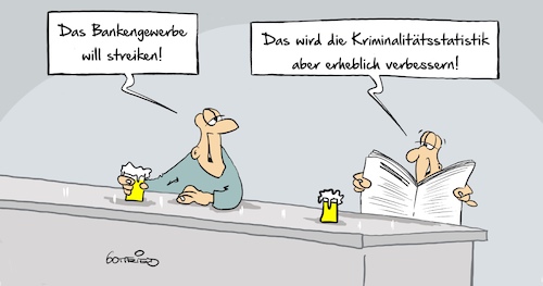 Cartoon: Streik2 (medium) by Marcus Gottfried tagged bank,bankengewerbe,banker,kriminalität,betrug,bankenkrise,bank,bankengewerbe,banker,kriminalität,betrug,bankenkrise