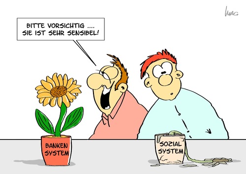 Cartoon: Systemblume (medium) by Marcus Gottfried tagged system,blume,sonnenblume,bankenunion,veränderung,bank,europa,kontrolle,bankensystem,sozialsystem,gerechtigkeit,verteilung,austrocknung,trocken,wasser,gesund,krank,platt,erschrocken,sensibel,vorsichtig,umgang,differenzen,system,blume,sonnenblume,bankenunion,veränderung,bank,europa,kontrolle,bankensystem,sozialsystem,gerechtigkeit,verteilung,austrocknung,trocken,wasser,gesund,krank,platt,erschrocken,sensibel,vorsichtig,umgang,differenzen