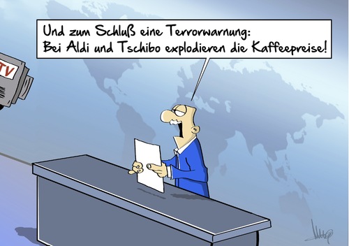 Terrorwarnung mit Kaffee