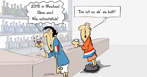 Cartoon: Zu kalt (medium) by Marcus Gottfried tagged moskau,weltmeisterschaft,wm,2018,sieger,verlierer,italien,holland,teilnahme,absage,verlust,trauer,kneipe,marcus,gottfried,cartoon,karikatur,moskau,weltmeisterschaft,wm,2018,sieger,verlierer,italien,holland,teilnahme,absage,verlust,trauer,kneipe,marcus,gottfried,cartoon,karikatur