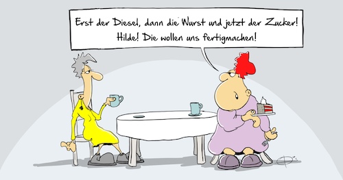 Cartoon: Zucker (medium) by Marcus Gottfried tagged zucker,diabetes,ernährung,essen,zucker,diabetes,ernährung,essen