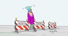 Cartoon: 20220224-KarnevalAbgesagt (small) by Marcus Gottfried tagged karneval,sturm,corona,ukraine,absage,pech