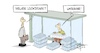 Cartoon: 20220315-NeuerLockdown (small) by Marcus Gottfried tagged lockdown,hamstern,toilettenpapier,sammeln,panik,vorrat,ukraine,russland,krieg