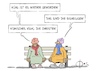 Cartoon: 20260510-Eisheilige (small) by Marcus Gottfried tagged christ,moslem,eisheilige,feiertag,wetter,kühl,kalt,kälte,heilige,glauben