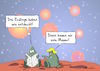 Cartoon: Entdeckt (small) by Marcus Gottfried tagged erklinge,planeten,weltall,all,universum,außerirdisch,leben,aliens,alien,männchen,grün,lichtjahre,entfernung,mauer,trump,abgrenzen,freunde,marcus,gottfried,cartoon,karikatur
