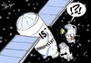 Cartoon: ISS Putztag (small) by Marcus Gottfried tagged is,isis,iss,putztag,reinigung,verwechslung,reinigungsmittel,putzen,raumstation,astronaut,kosmonaut,raumfahrer,space,spaceshuttle,all,weltall,marcus,gottfried,cartoon,karikatur
