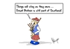 Cartoon: still part of scotland (small) by Marcus Gottfried tagged great,britain,scotland,election,independence