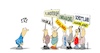 Cartoon: Unabhängigkeit (small) by Marcus Gottfried tagged unabhängigkeit,katalonien,spanien,madrid,barcelona,lombardei,venezien,schottland,flandern,wallonin,korsika,basken,baskenland,frei,europa,austritt,autonom,freunde,marcus,gottfried,cartoon,karikatur