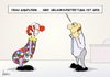 Cartoon: Urlaubsvertretung (small) by Marcus Gottfried tagged urlaub,vertretung,ferien,merkel,komiker,spass,ernst,clown,zirkus,regierung,koalition,europa,ersatz