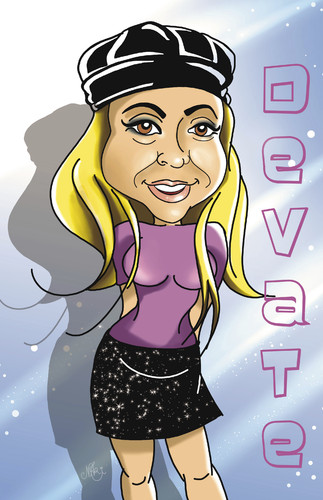 Cartoon: DeVaTe (medium) by Nicoleta Ionescu tagged devate