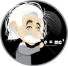 Cartoon: Albert Einstein (small) by Nicoleta Ionescu tagged albert einstein scientist genious relativity