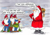 Cartoon: die größere Lobby (small) by marka tagged weihnachten,lobbyismus,wirtschaft