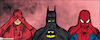 Cartoon: batman spiderman and daredevil (small) by matan_kohn tagged batman spiderman and daredevil monkeys