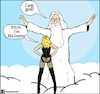 Cartoon: Bitch Im Madonna (small) by matan_kohn tagged bitch madonna music god haven funny sky matan kohn