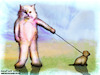 Cartoon: cats and dogs (small) by matan_kohn tagged cat,cats,dog,dogs,matan,kohn,animals