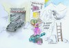 Cartoon: Erschwerte Abreise (small) by Schuhmacher tagged skiurlaub,hotel,urlaub,auto,schnee,schneefall,winter,wintereinbruch,tiefgarage,österreich,schweiz