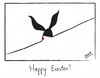 Cartoon: Happy Easter! (small) by Davor tagged 2011,hase,boden,wand,loch,maus,rabbit,bunny,floor,room,wall,hole,mouse