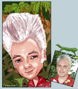 Cartoon: Terence (small) by frostyhut tagged tropical,hair,quiff,rockabilly,tiki,caricature,male