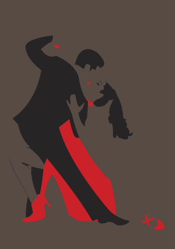 Cartoon: tango (medium) by Achatz tagged tanz,tango,liebe,heiß
