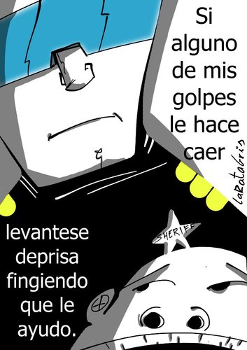 Cartoon: A tu servicio (medium) by LaRataGris tagged policia