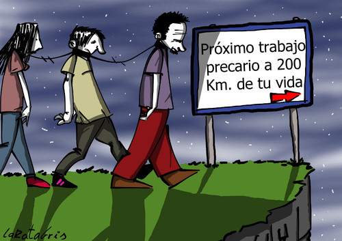 Cartoon: disponibilidad para viajar (medium) by LaRataGris tagged trabajo