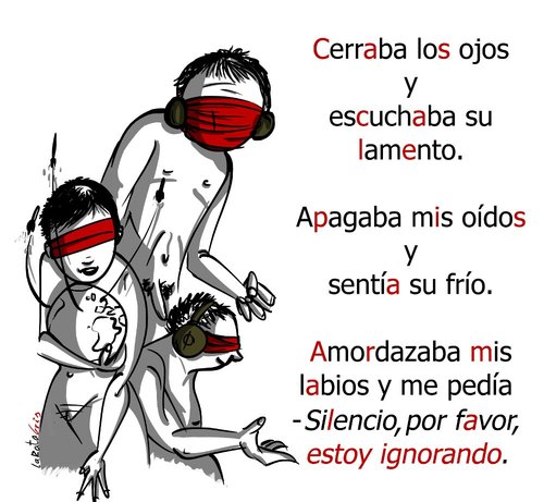 Cartoon: los perfectos ignorantes (medium) by LaRataGris tagged ciegos,injusticias