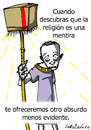 Cartoon: Vender mentiras (small) by LaRataGris tagged religion