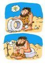 Cartoon: DIe Erfindung des Klos (small) by Kossak tagged klo,wc,toilet,toilette,erfindung,erfinder,wissenschaft,wissenschafter,science,forschung,technik,steinzeit,stoneage