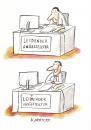 Cartoon: Karriere (small) by Kossak tagged büro,office,angestellter,zufriedenheit,karriere,career