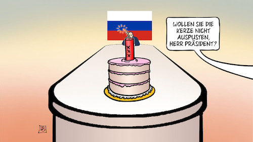 Cartoon: 1 Jahr Krieg (medium) by Harm Bengen tagged kerze,auspusten,dynamit,torte,spezialoperation,kriegsbeginn,jahrestag,februar,2022,putin,kreml,krieg,ukraine,russland,harm,bengen,cartoon,karikatur,kerze,auspusten,dynamit,torte,spezialoperation,kriegsbeginn,jahrestag,februar,2022,putin,kreml,krieg,ukraine,russland,harm,bengen,cartoon,karikatur