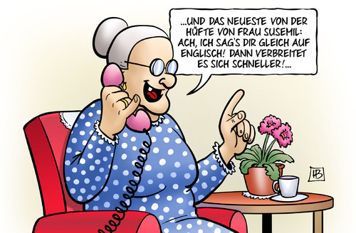 Abhören auf Englisch von Harm Bengen | Politik Cartoon ...