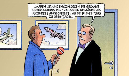 Cartoon: Absturz-Ermittlungen (medium) by Harm Bengen tagged absturz,ermittlungen,germanwings,boulevardpresse,bild,springer,flugzeugabsturz,tragik,opfer,sensation,untersuchung,harm,bengen,cartoon,karikatur,absturz,ermittlungen,germanwings,boulevardpresse,bild,springer,flugzeugabsturz,tragik,opfer,sensation,untersuchung,harm,bengen,cartoon,karikatur