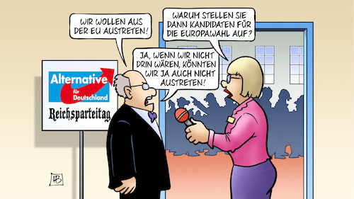 Cartoon: AfD und Europa (medium) by Harm Bengen tagged afd,europa,eu,austreten,kandidaten,europawahl,interview,parteitag,reichsparteitag,harm,bengen,cartoon,karikatur,afd,europa,eu,austreten,kandidaten,europawahl,interview,parteitag,reichsparteitag,harm,bengen,cartoon,karikatur