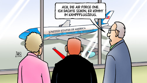 Cartoon: Air Force One (medium) by Harm Bengen tagged air,force,one,flugzeug,obama,usa,präsident,besuch,g8,gipfel,syrien,friedensnobelpreis,krieg,waffen,airforceone,kampfflugzeug,harm,bengen,cartoon,karikatur,air,force,one,flugzeug,obama,usa,präsident,besuch,g8,gipfel,syrien,friedensnobelpreis,krieg,waffen,airforceone,kampfflugzeug,harm,bengen,cartoon,karikatur