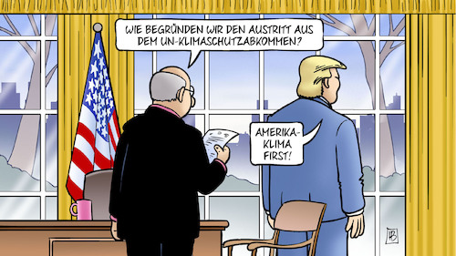 Cartoon: Amerika-Klima (medium) by Harm Bengen tagged austritt,un,pariser,klimaschutzabkommen,klimawandel,usa,amerika,klima,first,trump,oval,office,winter,harm,bengen,cartoon,karikatur,austritt,un,pariser,klimaschutzabkommen,klimawandel,usa,amerika,klima,first,trump,oval,office,winter,harm,bengen,cartoon,karikatur