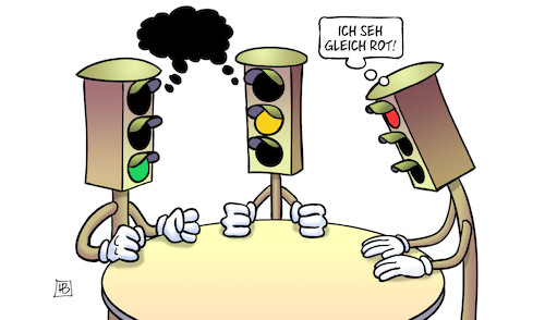 Cartoon: Ampelstreit (medium) by Harm Bengen tagged ampel,streit,koaliton,spd,fdp,grüne,rot,harm,bengen,cartoon,karikatur,ampel,streit,koaliton,spd,fdp,grüne,rot,harm,bengen,cartoon,karikatur