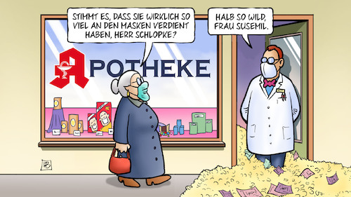 Apotheken und Masken