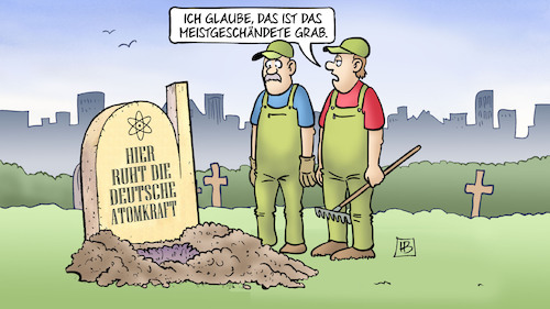 Cartoon: Atomausstieg-Vorwürfe (medium) by Harm Bengen tagged atomausstieg,vorwürfe,meistgeschändetes,grab,friedhof,atomkraft,ausstieg,kernkraftwerk,habeck,cicero,harm,bengen,cartoon,karikatur,atomausstieg,vorwürfe,meistgeschändetes,grab,friedhof,atomkraft,ausstieg,kernkraftwerk,habeck,cicero,harm,bengen,cartoon,karikatur