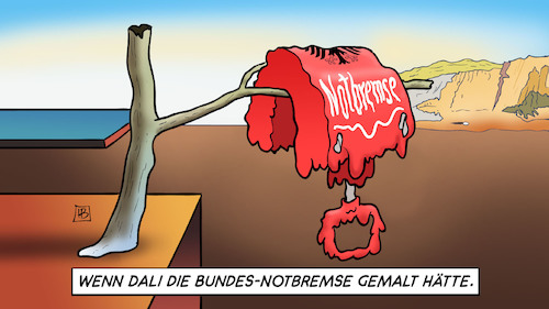 Cartoon: Aufgeweichte Notbremse (medium) by Harm Bengen tagged dali,maler,bundes,notbremse,weich,entschärft,corona,bundesnotbremse,infektionsschutzgesetz,bundestag,harm,bengen,cartoon,karikatur,dali,maler,bundes,notbremse,weich,entschärft,corona,bundesnotbremse,infektionsschutzgesetz,bundestag,harm,bengen,cartoon,karikatur