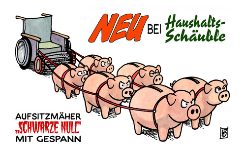 Cartoon: Aufsitzmäher (medium) by Harm Bengen tagged aufsitzmäher,sparschweine,rasenmäher,rollstuhl,bundesregierung,bundestag,haushalt,debatte,schwarze,null,finanzminister,schäuble,harm,bengen,cartoon,karikatur,aufsitzmäher,sparschweine,rasenmäher,rollstuhl,bundesregierung,bundestag,haushalt,debatte,schwarze,null,finanzminister,schäuble,harm,bengen,cartoon,karikatur