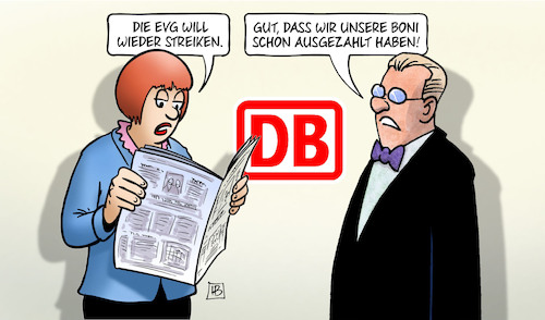 Cartoon: Bahnstreiks und Boni (medium) by Harm Bengen tagged evg,bahnstreiks,boni,warnstreik,streik,lohn,gehalt,tarifverhandlungen,db,bahn,harm,bengen,cartoon,karikatur,evg,bahnstreiks,boni,warnstreik,streik,lohn,gehalt,tarifverhandlungen,db,bahn,harm,bengen,cartoon,karikatur