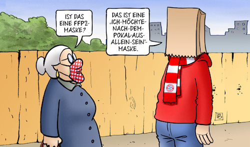 Bayern Aus Im Pokal Von Harm Bengen Sport Cartoon Toonpool