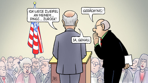 Cartoon: Biden-Dings (medium) by Harm Bengen tagged zweifel,dings,gedächtnis,usa,wahlkampf,dokumentenaffäre,biden,alter,harm,bengen,cartoon,karikatur,zweifel,dings,gedächtnis,usa,wahlkampf,dokumentenaffäre,biden,alter,harm,bengen,cartoon,karikatur