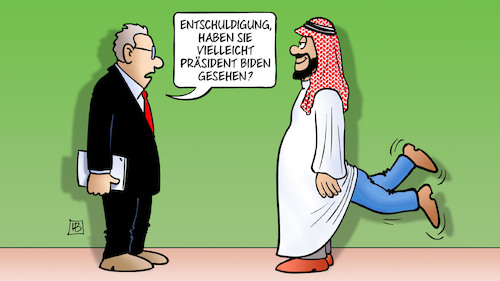 Cartoon: Biden und Saudis (medium) by Harm Bengen tagged präsident,biden,usa,saudi,arabien,saudis,arschkriecher,hintern,nahost,reise,besuch,harm,bengen,cartoon,karikatur,präsident,biden,usa,saudi,arabien,saudis,arschkriecher,hintern,nahost,reise,besuch,harm,bengen,cartoon,karikatur