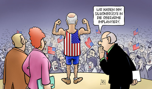 Biden zeigt Muskeln