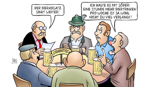 Bierabsatz