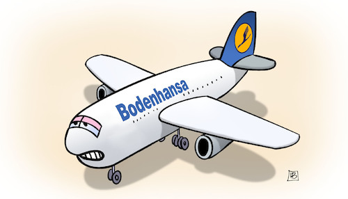 Cartoon: Bodenhansa (medium) by Harm Bengen tagged lufthansa,flugzeug,krise,bodenhansa,corona,covid19,virus,wirtschaft,pandemie,tourismus,harm,bengen,cartoon,karikatur,lufthansa,flugzeug,krise,bodenhansa,corona,covid19,virus,wirtschaft,pandemie,tourismus,harm,bengen,cartoon,karikatur