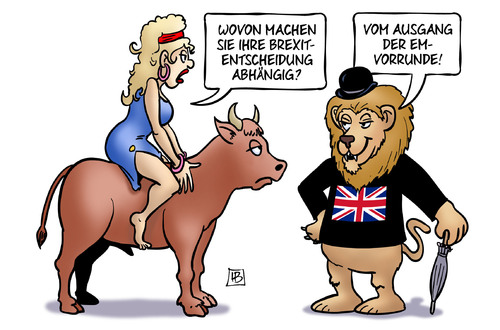 Cartoon: Brexit-Entscheidung (medium) by Harm Bengen tagged brexit,entscheidung,europa,stier,löwe,gb,uk,grossbritannien,england,fussball,europameisterschaft,frankreich,ausgang,em,vorrunde,harm,bengen,cartoon,karikatur,brexit,entscheidung,europa,stier,löwe,gb,uk,grossbritannien,england,fussball,europameisterschaft,frankreich,ausgang,em,vorrunde,harm,bengen,cartoon,karikatur