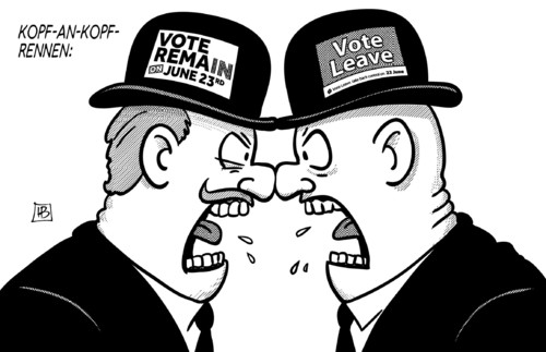 Brexit-Kopf-an-Kopf-Rennen